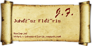 Juhász Flóris névjegykártya